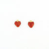 Screw Back 18K Gold Earrings - Strawberries