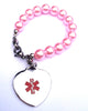 Medical Alert ID - Pink Bracelet