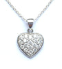 Cubic Heart Necklace Set