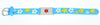 Medical Alert ID - Blue Flowers Silicone Bracelet