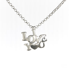 I LOVE YOU Necklace Set